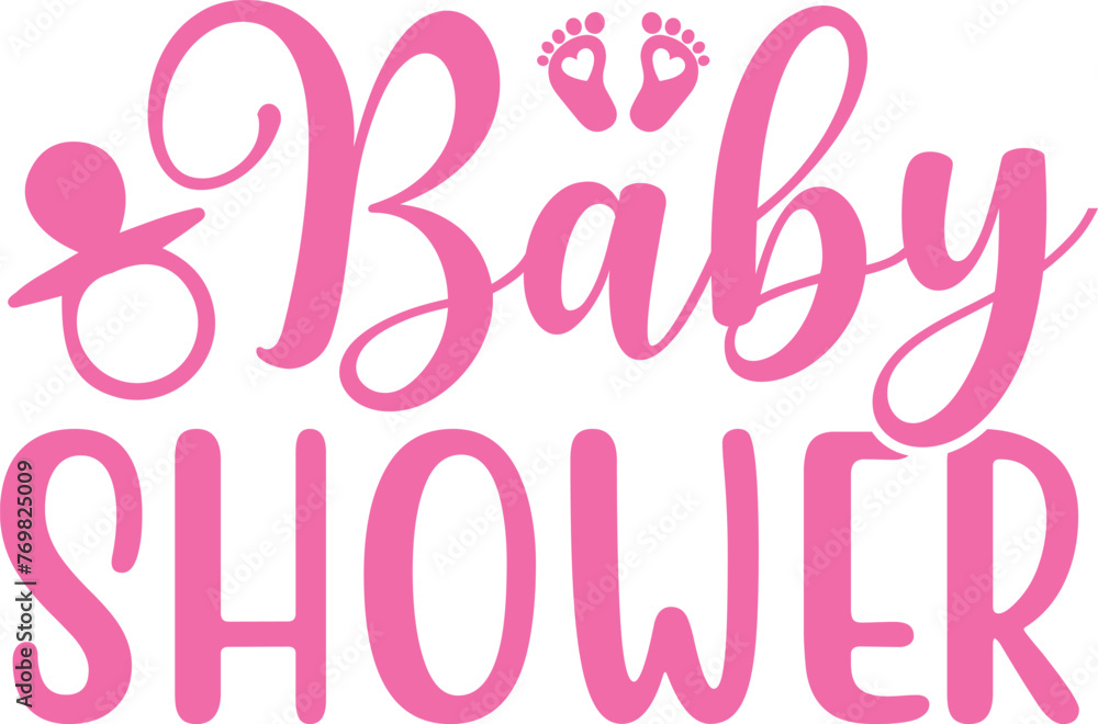 Baby shower typography design on plain white transparent isolated background for card, shirt, hoodie, sweatshirt, apparel, tag, mug, icon, poster or badge Baby shower typography design on plain white transparent isolated background for card, shirt, hoodie, sweatshirt, apparel, tag, mug, icon, poster or badge