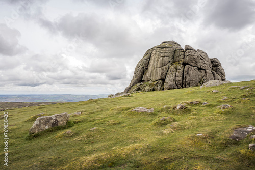 Impressive Haytor Rocks on Dartmoor Devon