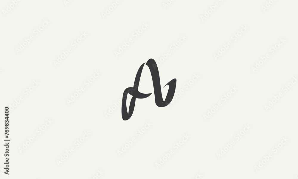 letter A monogram simple logo design vector illustration letter A monogram simple logo design vector illustration