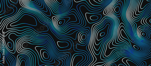 Abstract outline topographic contour map background. Dark texture background for your perfect interior. Old paper texture design .geographical map Imitation.	