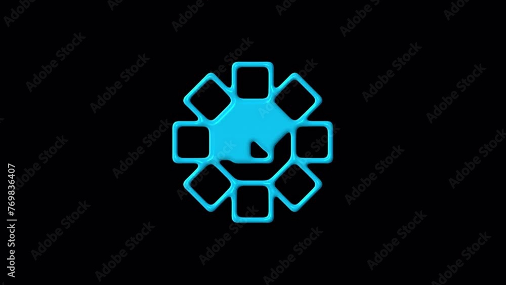 4K Animation - loading square icon on transparent background. Looped loading or typing animation. Square splitting loading animation. 4K Animation - loading square icon on transparent background. Looped loading or typing animation. Square splitting loading animation.