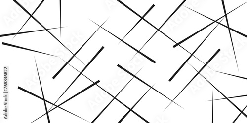 Random chaotic lines abstract geometric pattern. Geometric seamless pattern. Modern stylish texture. Vector illustration.