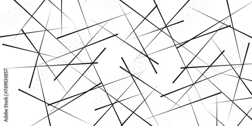 Random chaotic lines abstract geometric pattern. Geometric seamless pattern. Modern stylish texture. Vector illustration.