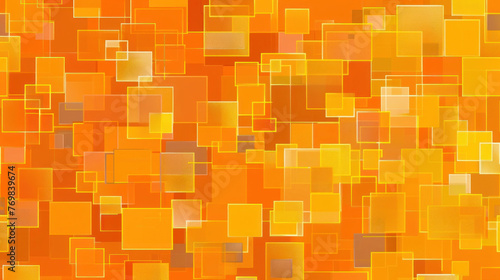 Minimalist monotone orange squares and rectangles, design background