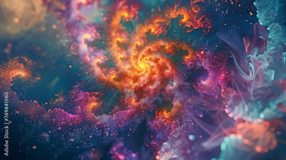 Fototapeta premium Creative abstract background with fractals