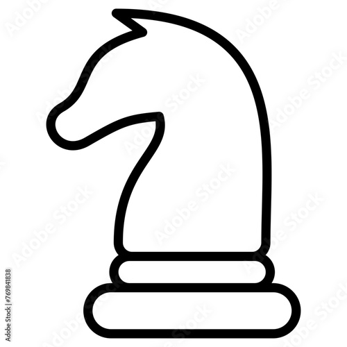horse icon, simple vector design