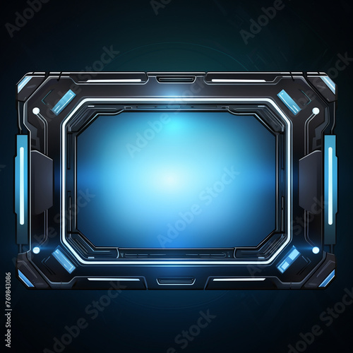 Abstract technology background, UX, UI, HUD, Technology frame.