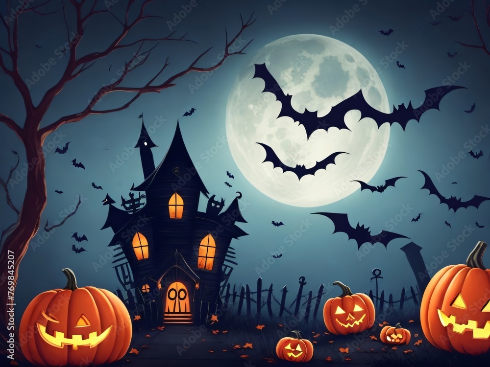 Fototapeta premium Halloween Background Design for Helloween