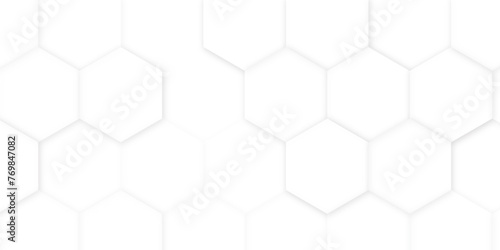 Hexagon concept design abstract technology background vector. Abstract white hexagon concept background  soft white background.