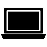 laptop icon, simple vector design
