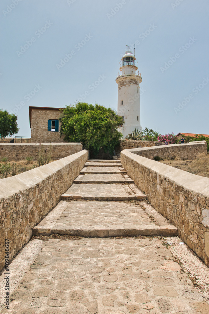 PAPHOS, CYPRUS - JUNE 02, 2023: Kato Pafos Archaeological Park. In 1980 Nea Pafos and Palaipafos were inscribed on the World Heritage List of UNESCO. This was on a sunny spring morning. 

