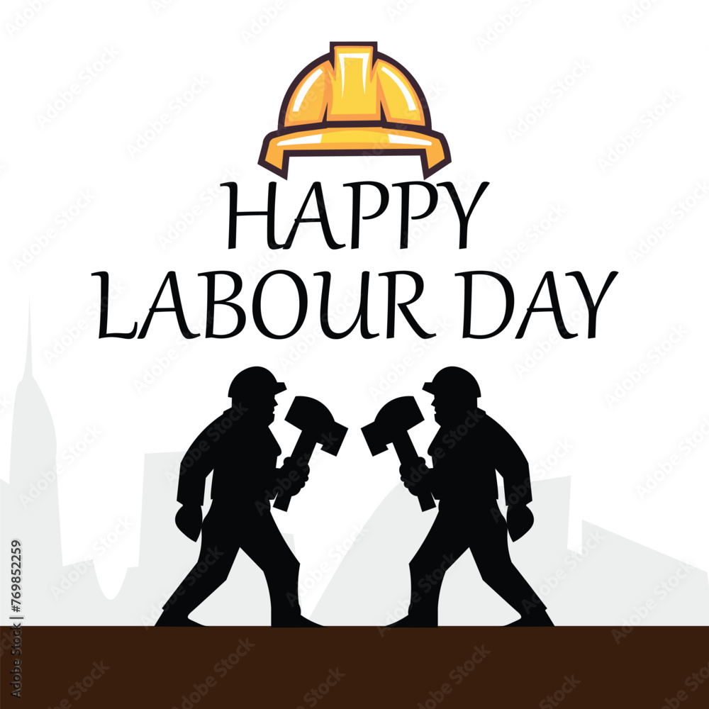 Happy Labour Day 2024 1st May. Thank you for your Hard Work. International Labour day. Happy