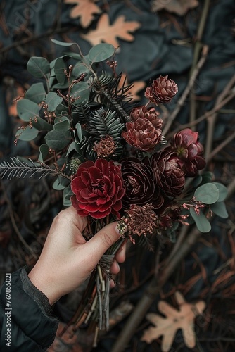 Rustic Forest Wedding Bouquet