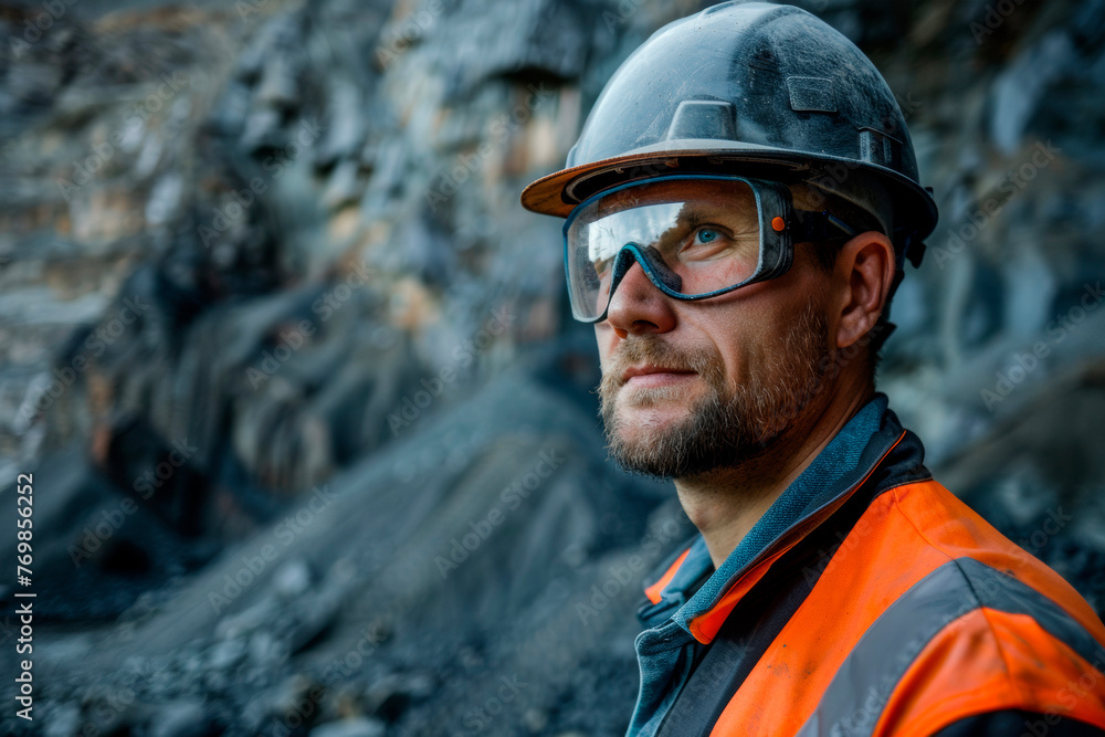 Quarry worker. Mining industry Quarry worker. Mining industry