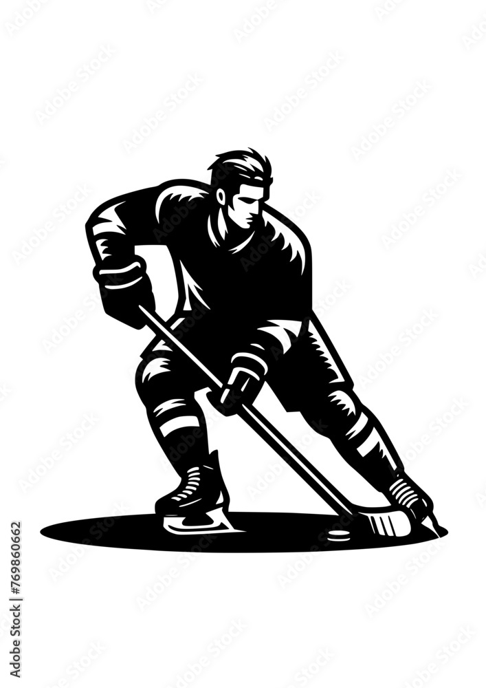 Obraz premium Hockey SVG, Hockey Silhouette SVG, Hockey Player SVG, Hockey Stick SVG, Hockey Puck SVG, Sports SVG, Hockey Png, Hockey Clipart, Hockey Cutfile