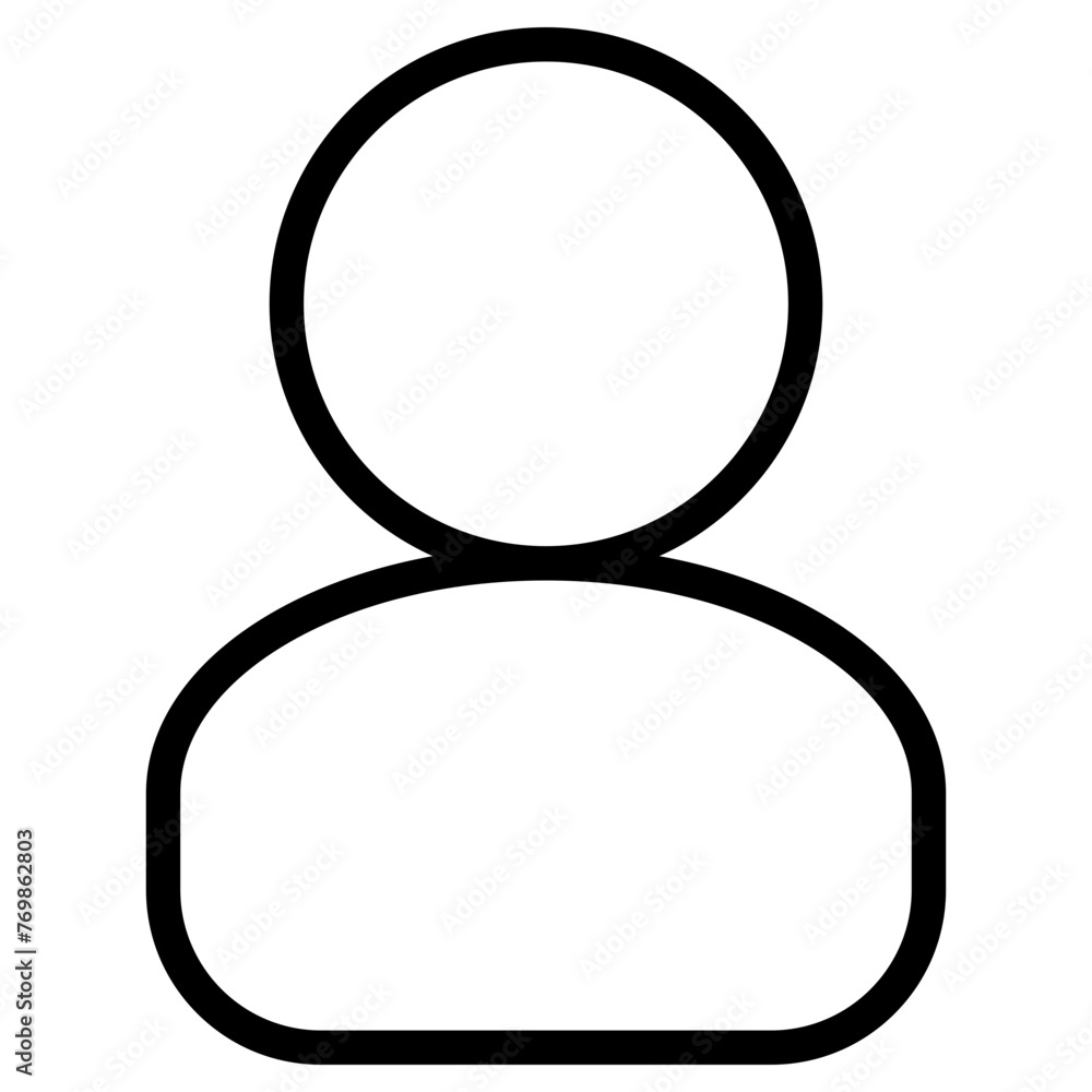 person icon, simple vector design
