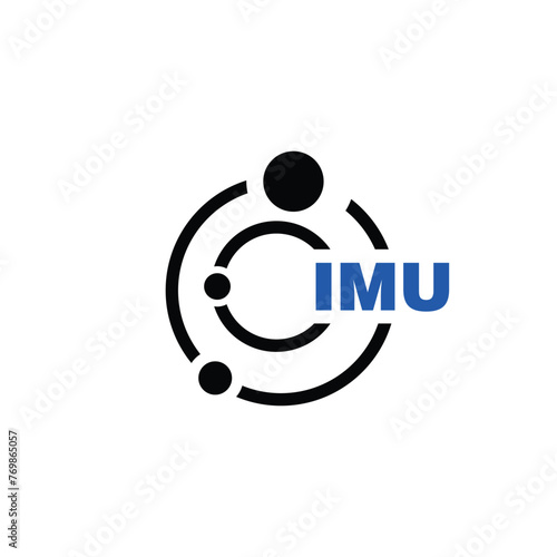 IMU letter logo design on white background. IMU logo. IMU creative initials letter Monogram logo icon concept. IMU letter design photo