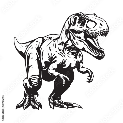 T-rex Dinosaur Vector Illustration Vectors and Stock Illustration. © Hera