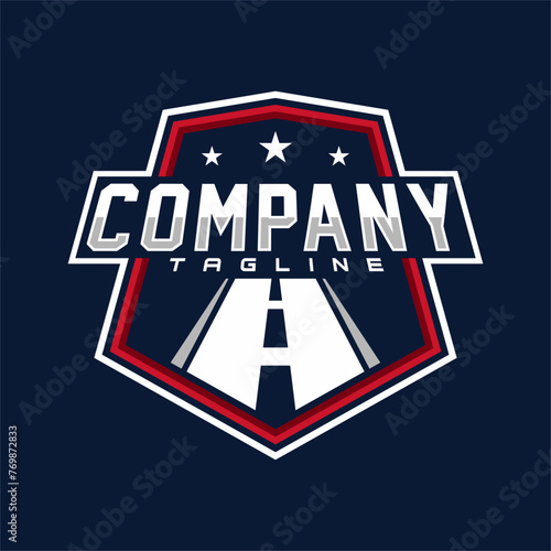 road company logo design template