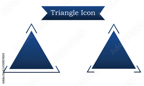 Blue triangle icon