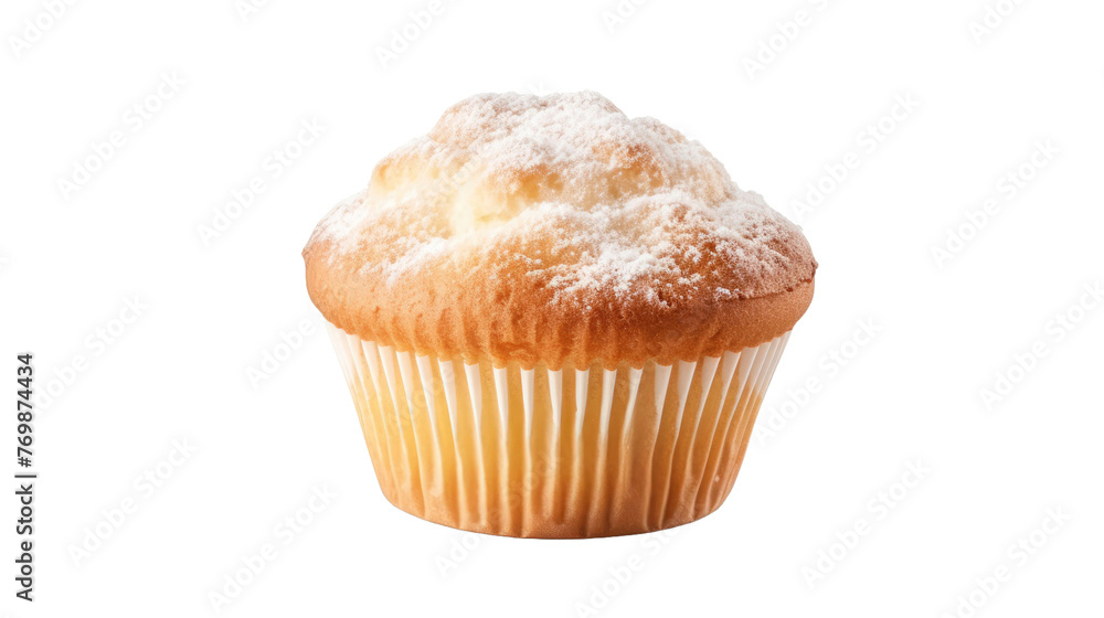 Viennese muffin pastry isolated on transparent a white background Viennese muffin pastry isolated on transparent a white background
