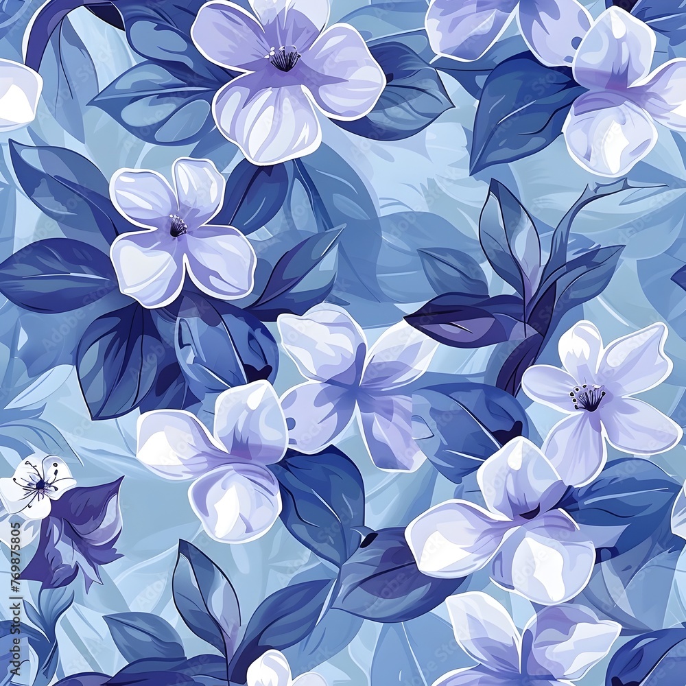 Periwinkle Blossom A Summer Expression of Freshness and Purity