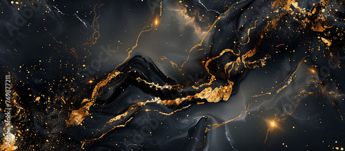 abstract gold black texture background © Menganga