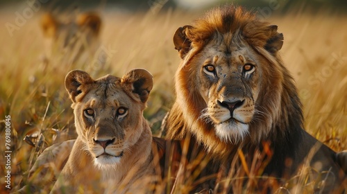 lion and lioness