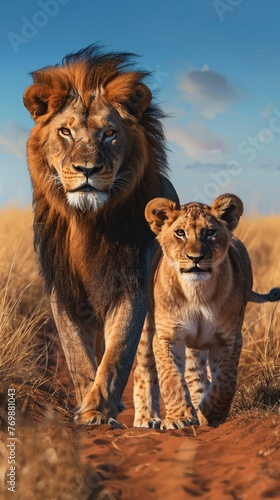 lion and lioness