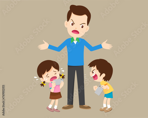angry kid addicted mobile phone