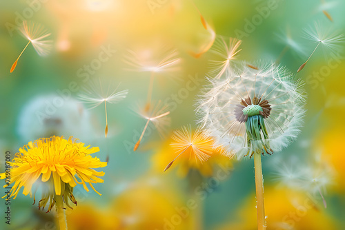   dandelion puffball