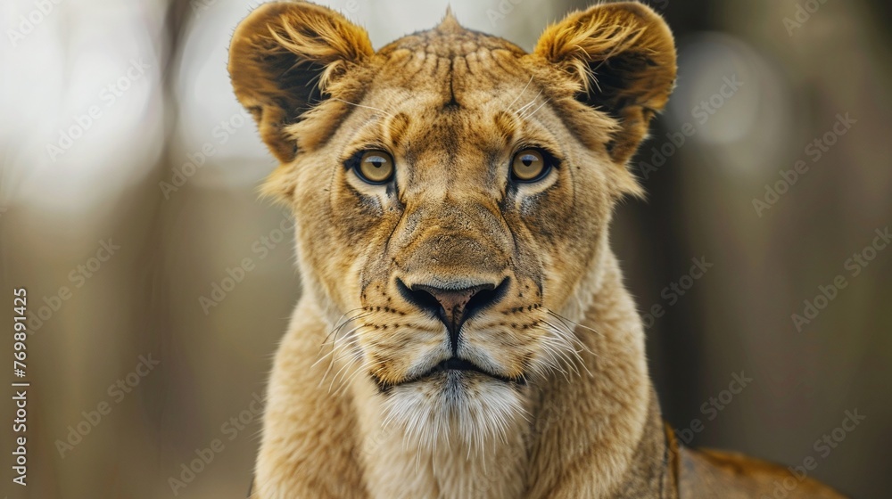 portrait of a lioness in the wild portrait of a lioness in the wild