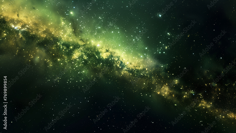 Stellar Silhouette: The Milky Way Framed by Black Edges