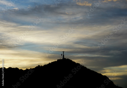 statue of liberty sunset
