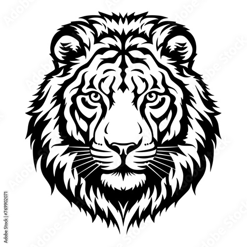 lion head vector
