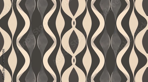 Elegant seamless pattern of abstract lines forming decorative wallpaper texture, Subtle background illustration
