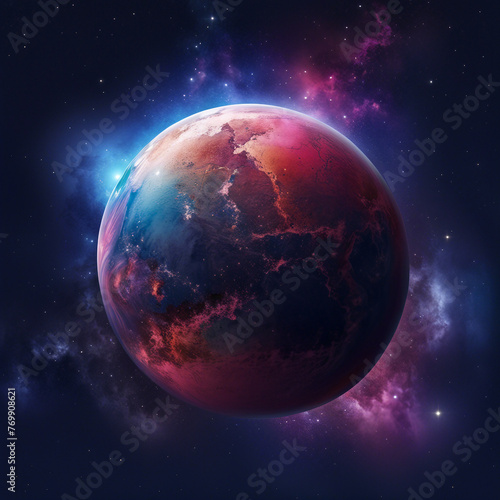 space planet galaxy illustration background