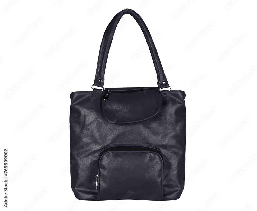 Chic and trendy ladies handbag, elegantly showcased against a pristine white backdrop for maximum allure. Chic and trendy ladies handbag, elegantly showcased against a pristine white backdrop for maximum allure.