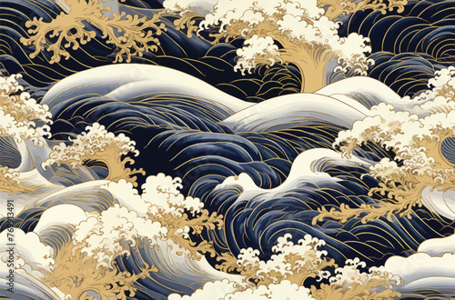 intricate_Gold_line_pattern_with_wave_elements