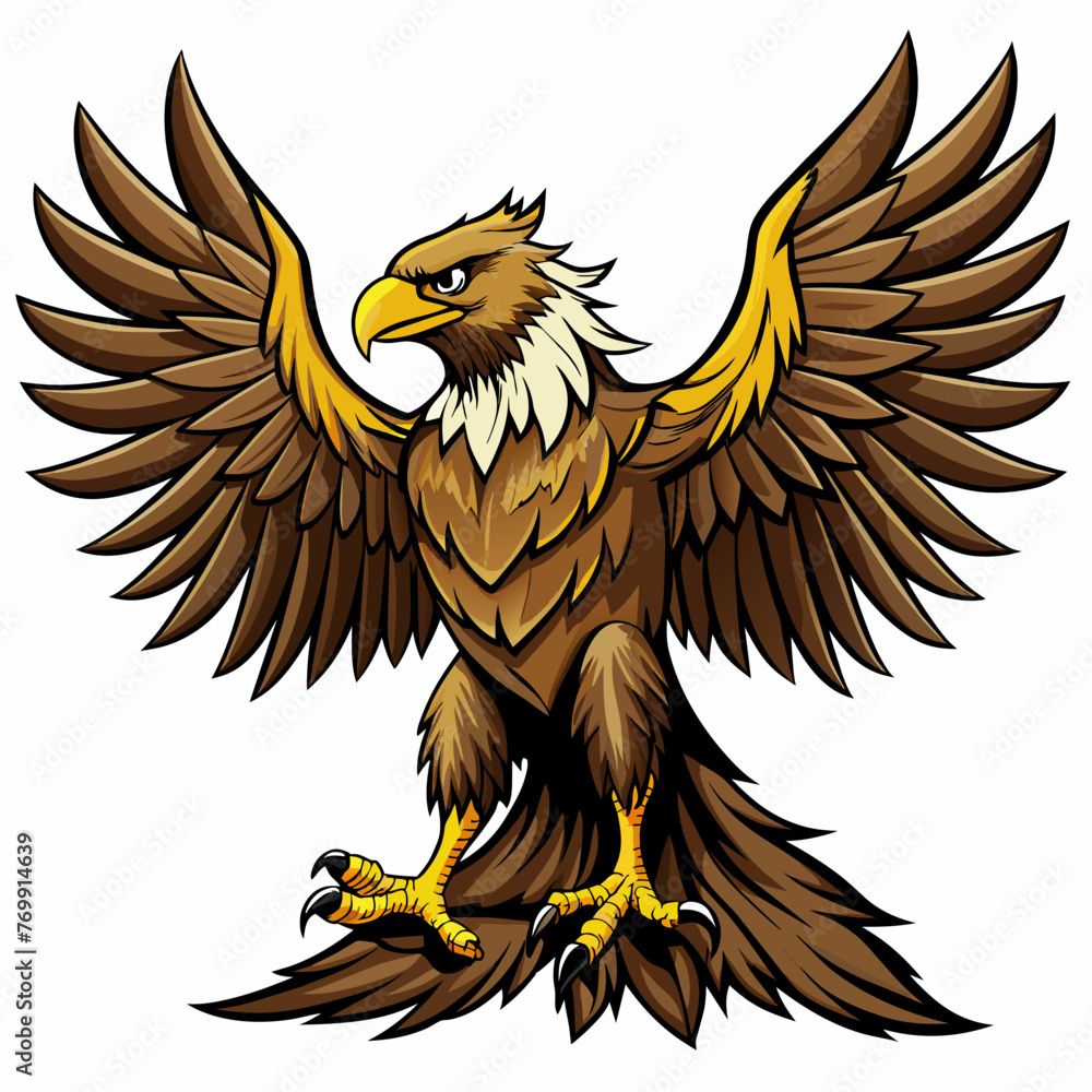 Obraz premium Eagle, Eagle with open wings