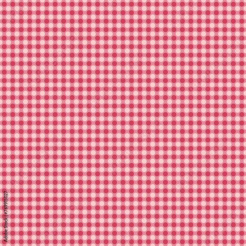 Red and Pink Valentines Day Polka Dots Seamless Repeat Pattern