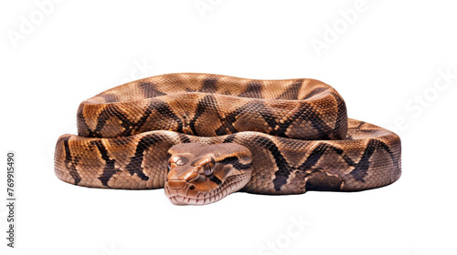 Boa Constrictor Closeup on transparent background