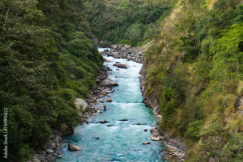 Tamor River on route to Kanchenjunga Base Camp Trek  Nepal