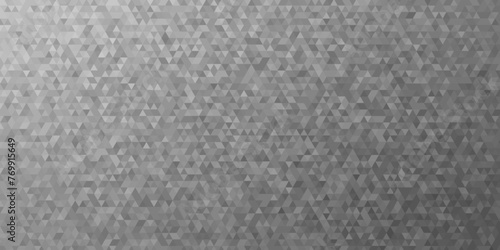 Abstract Isometric Triangle Low Poly Fractal Design Gray Gradient Mosaic Textured Background. For Interior design & Backdrop, Websites, Presentations, Brochures, Social Media Graphics.