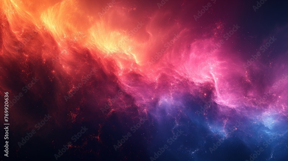 Dark deep bright blue purple red orange coral abstract background. Geometric shape. Angle line strip 3D. Color gradient. Neon electric metallic fire glow light. Grain noise rough. Wide banner.Panorama Dark deep bright blue purple red orange coral abstract background. Geometric shape. Angle line strip 3D. Color gradient. Neon electric metallic fire glow light. Grain noise rough. Wide banner.Panorama