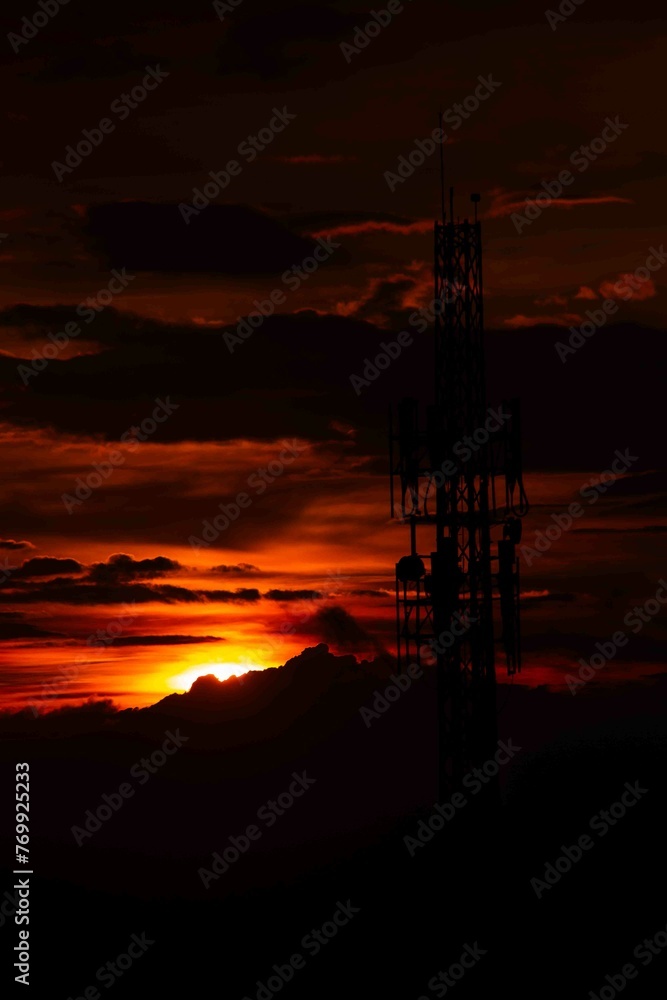 Fototapeta premium sunset over the sea