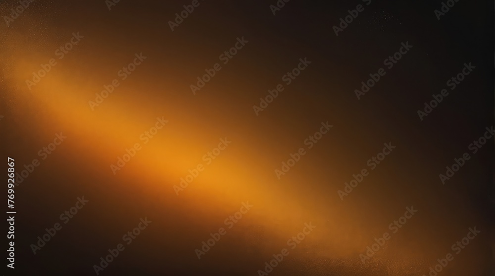 Dark grainy texture background yellow orange glowing abstract color gradient