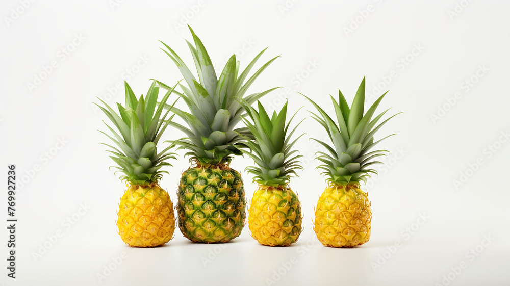 Fototapeta premium pineapple on a white background