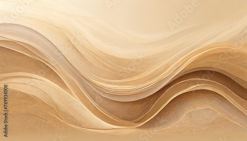 a beige background with swirls and waves in the middle of it with a light brown background and a light brown background with a light brown border