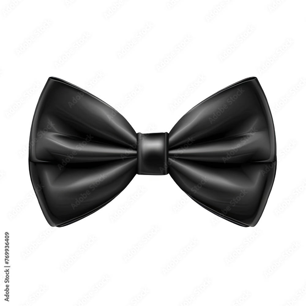 A black bow tie on white or transparent background. PNG. A black bow tie on white or transparent background. PNG.